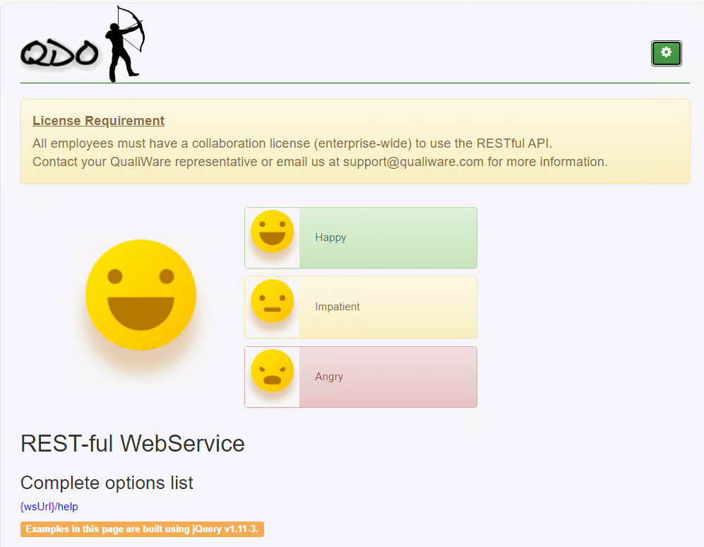 A screenshot of a web service Description automatically generated