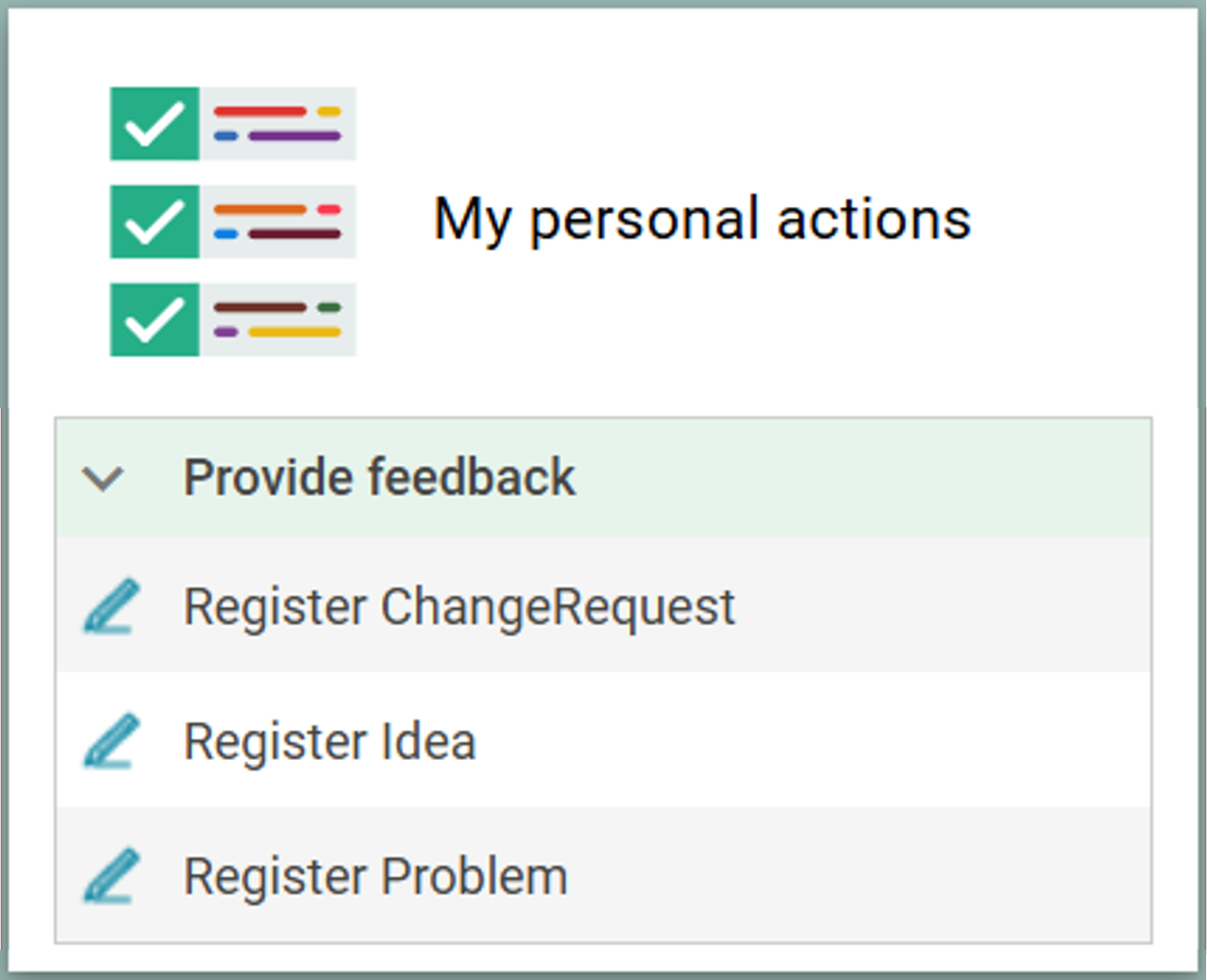 MyPersonalActions_Provide_Feedback